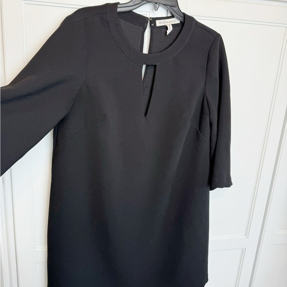 BCBGeneration LBD Little Black Dress Keyhole Mini Medium Classic Minimalist - Picture 8 of 11